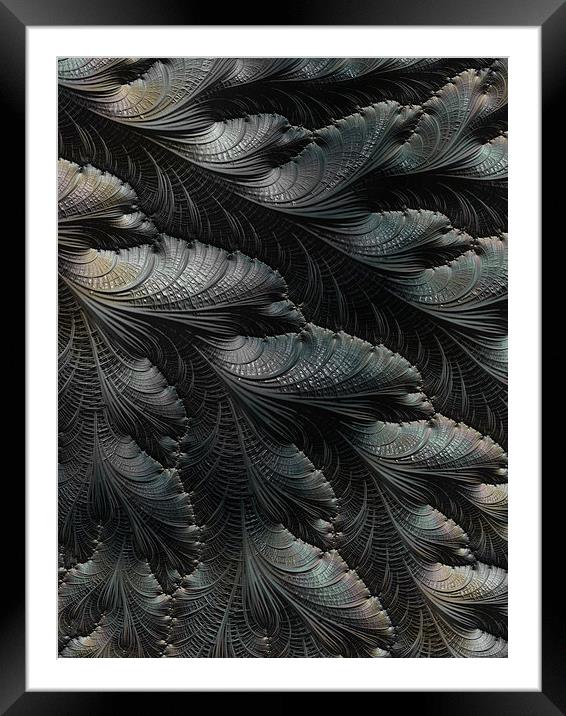  Silver Leaf Framed Mounted Print by Amanda Moore