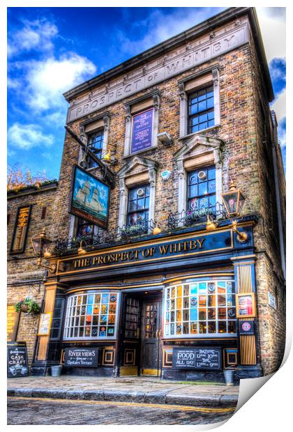 The Prospect Of Whitby Pub London Print by David Pyatt
