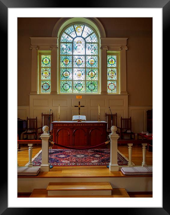 Irving Chapel, Bouctouche, New Brunswick, Canada Framed Mounted Print by Mark Llewellyn