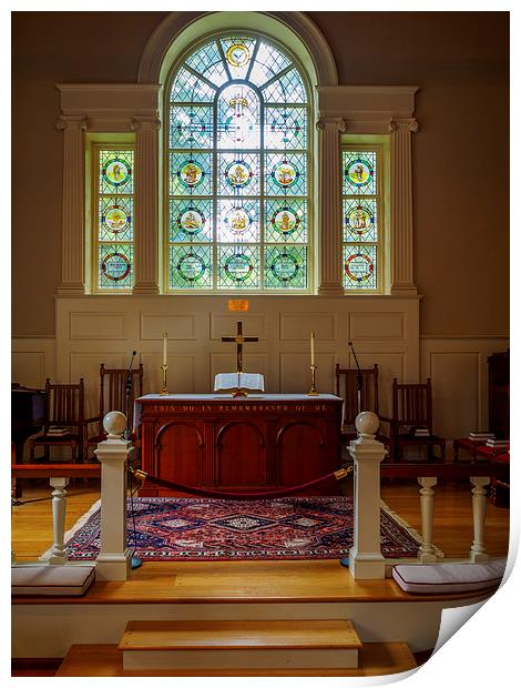 Irving Chapel, Bouctouche, New Brunswick, Canada Print by Mark Llewellyn