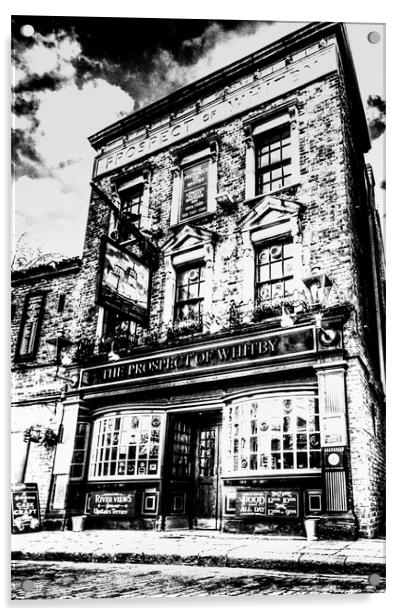 The Prospect Of Whitby Pub London Acrylic by David Pyatt