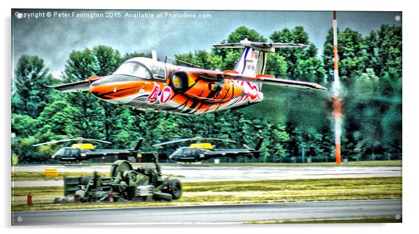  Austrian Air Force Flying Low Acrylic by Peter Farrington