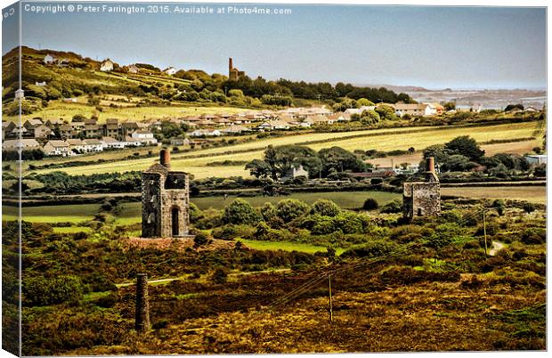  The Rolling Hills Of Cornwall Canvas Print by Peter Farrington