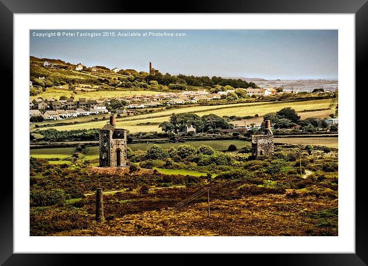  The Rolling Hills Of Cornwall Framed Mounted Print by Peter Farrington
