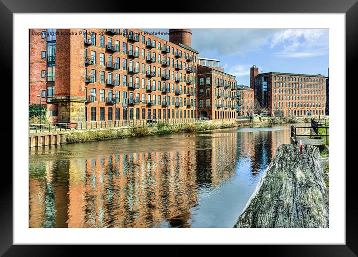  Clarence Dock apartments Leeds Framed Mounted Print by Sandra Pledger