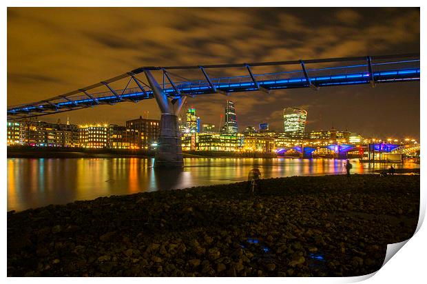  Night Photography London Print by Clive Eariss