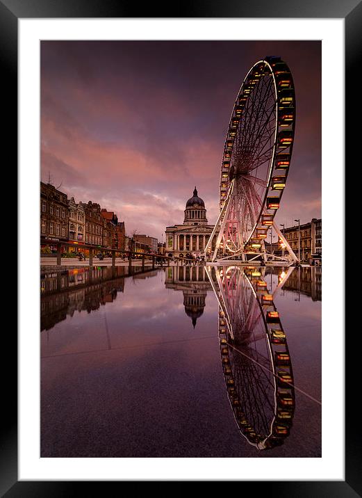  Big Circles in the Square Framed Mounted Print by Steve Cole