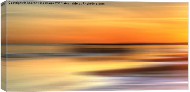  Hastings pier abstract Canvas Print by Sharon Lisa Clarke