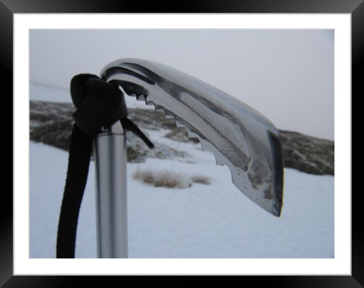 Ice Axe - Glenshee Framed Mounted Print by James Lamont