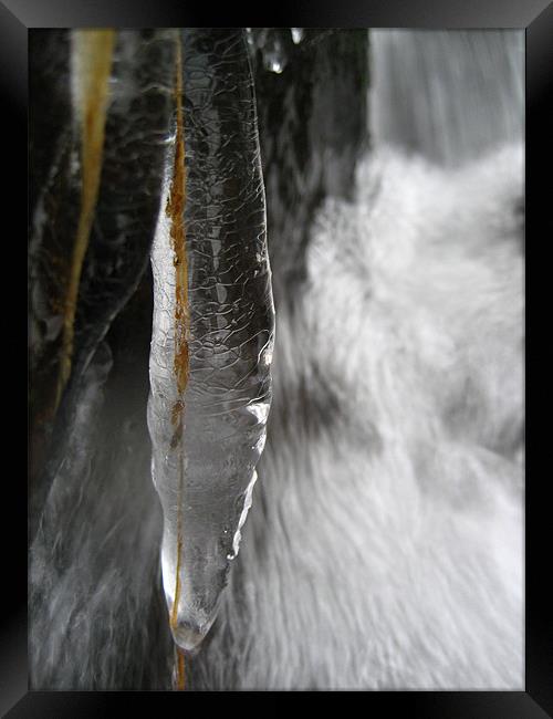 Icicle in Glen Lyon Framed Print by James Lamont