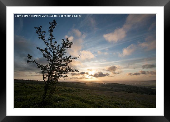  A Mendip Sunset Framed Mounted Print by Nick Pound