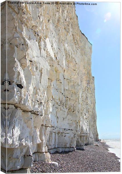    Seven Sisters Cliffs At Birling Gap  Canvas Print by Carole-Anne Fooks