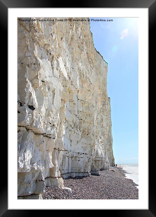    Seven Sisters Cliffs At Birling Gap  Framed Mounted Print by Carole-Anne Fooks