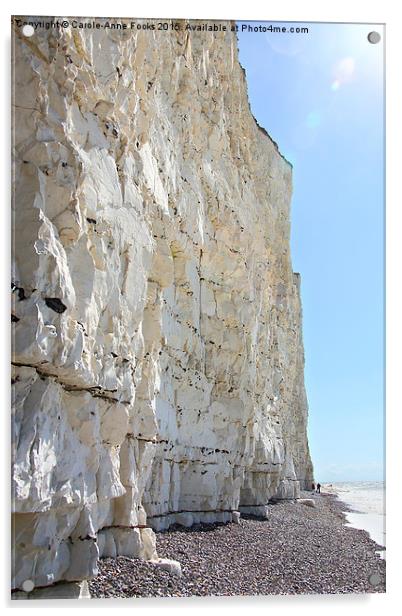    Seven Sisters Cliffs At Birling Gap  Acrylic by Carole-Anne Fooks