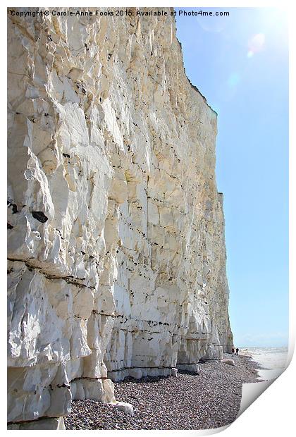    Seven Sisters Cliffs At Birling Gap  Print by Carole-Anne Fooks
