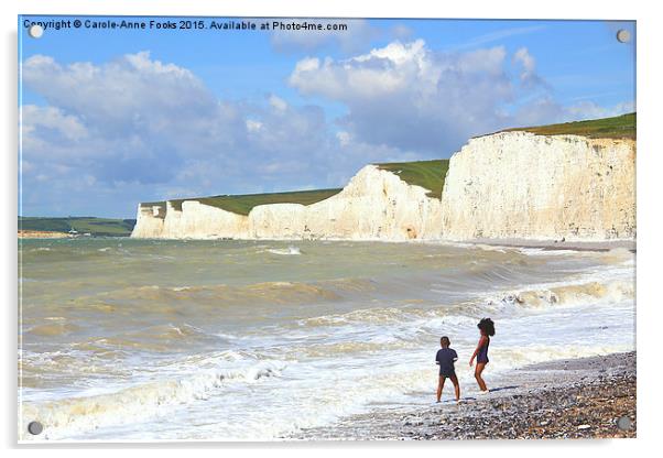   Seven Sisters From Birling Gap   Acrylic by Carole-Anne Fooks