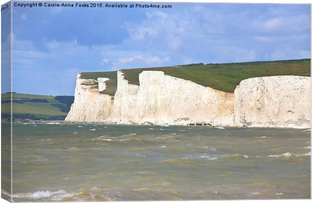  Seven Sisters From Birling Gap   Canvas Print by Carole-Anne Fooks