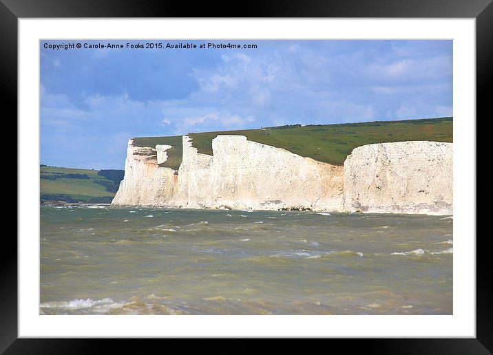  Seven Sisters From Birling Gap   Framed Mounted Print by Carole-Anne Fooks
