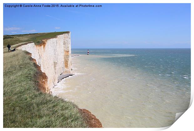  Seven Sisters From The Top Of The Cliffs Print by Carole-Anne Fooks