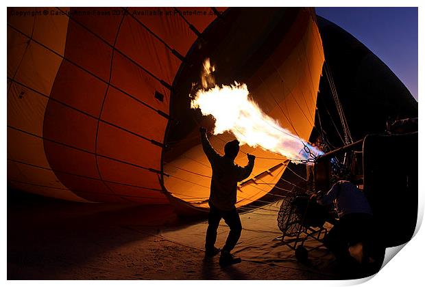  Preparing a Hot Air Balloon Print by Carole-Anne Fooks