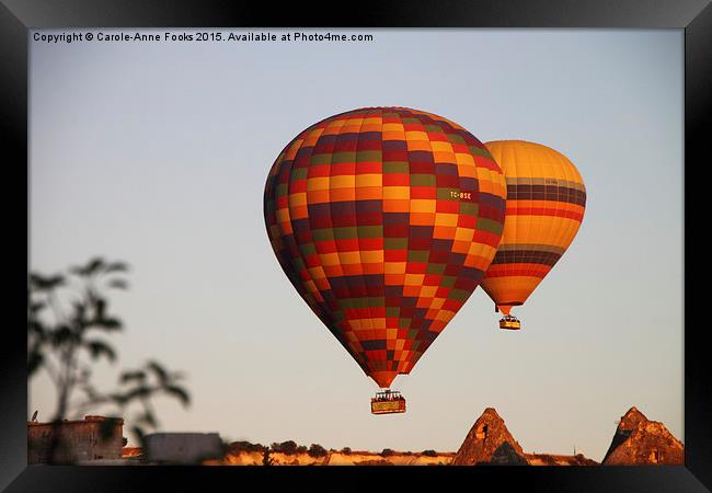  Balloons over Goreme Framed Print by Carole-Anne Fooks