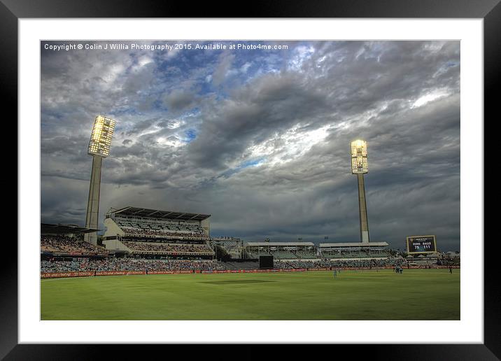  WACA Perth WA - England V India ODI International Framed Mounted Print by Colin Williams Photography