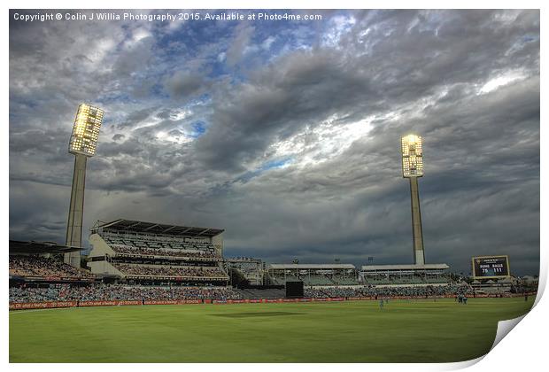  WACA Perth WA - England V India ODI International Print by Colin Williams Photography