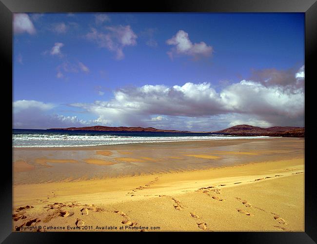 Footprints Framed Print by Catherine Fowler