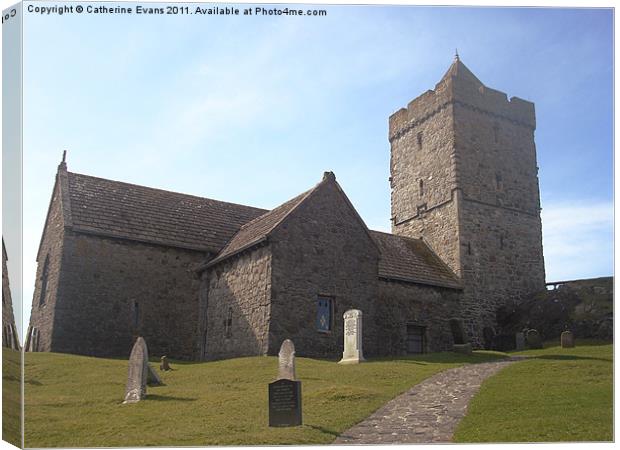 Rodel Church Canvas Print by Catherine Fowler