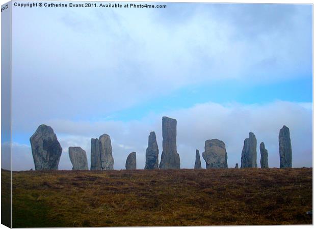 Callanish Stones Canvas Print by Catherine Fowler