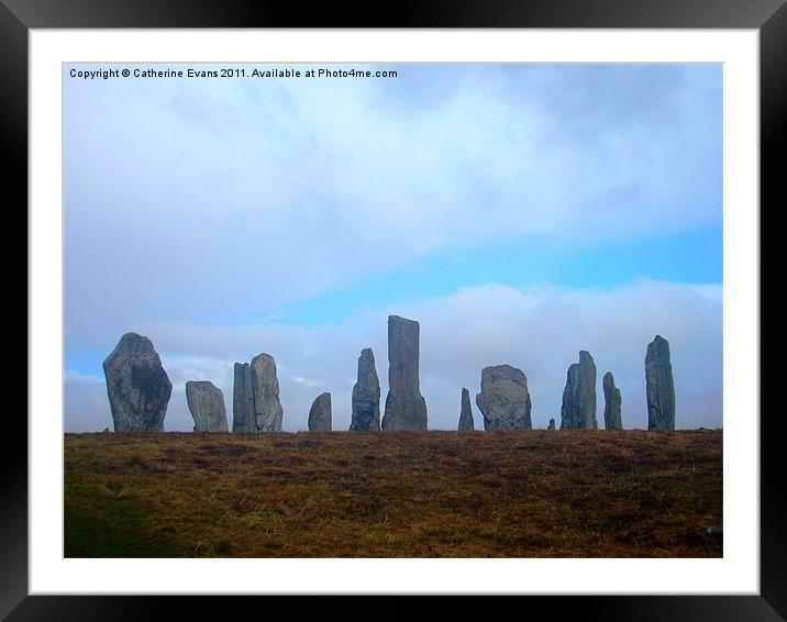 Callanish Stones Framed Mounted Print by Catherine Fowler