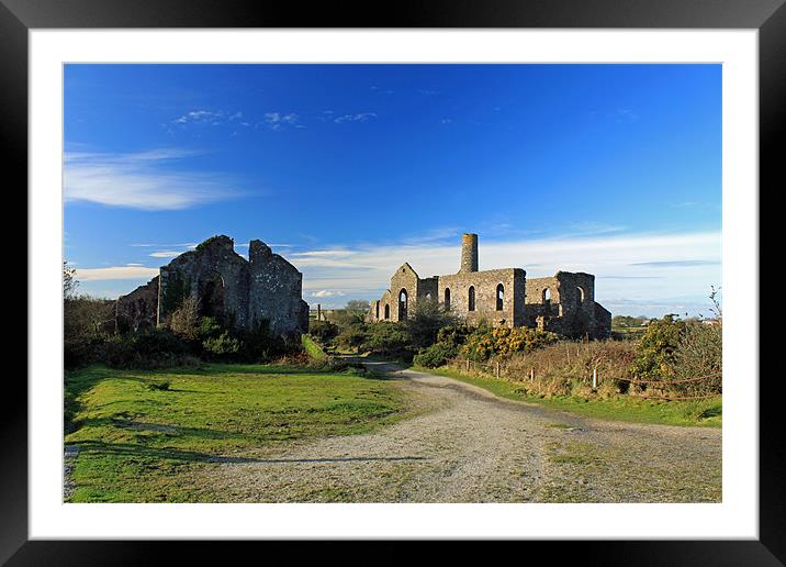 Cornish Blue Framed Mounted Print by allen martin