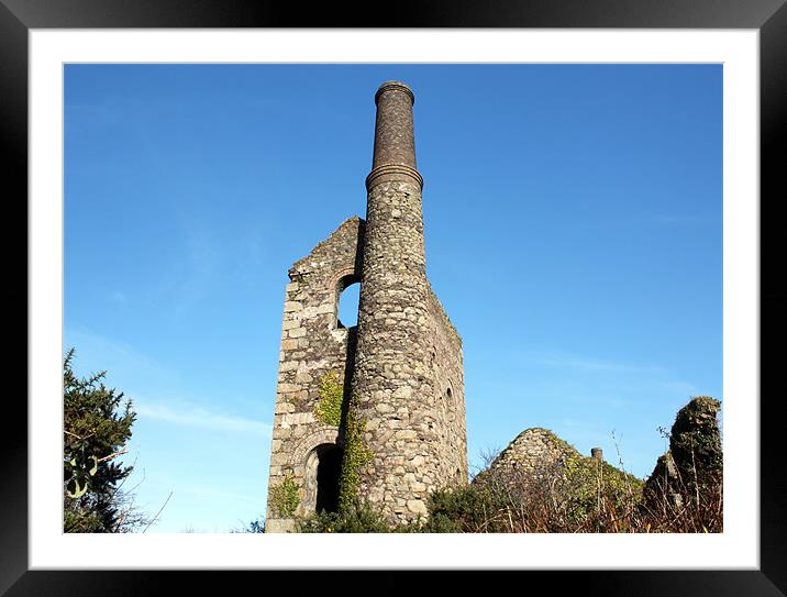 Engine house. Framed Mounted Print by allen martin