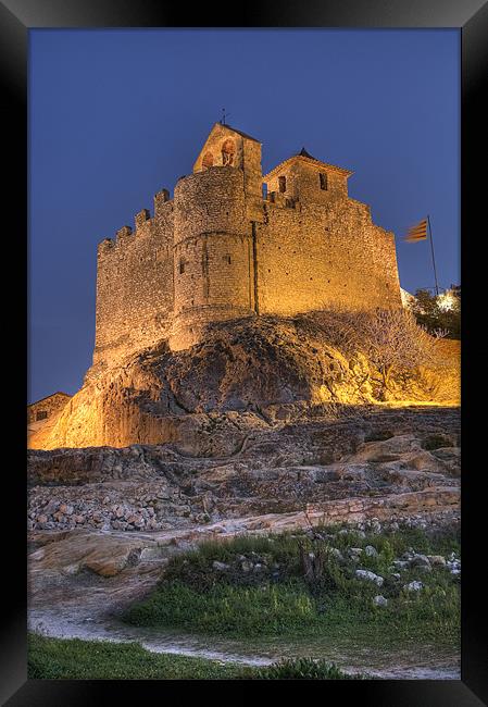 Castle of Calafell Framed Print by Josep M Peñalver
