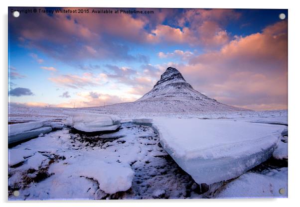  Winter at Kirkjufell  Acrylic by Tracey Whitefoot