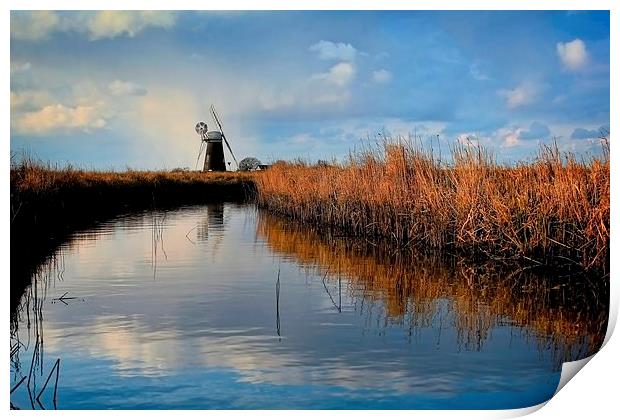  Rain on Mutton's Mill Print by Broadland Photography