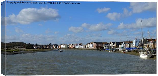 Wivenhoe Essex  Canvas Print by Diana Mower
