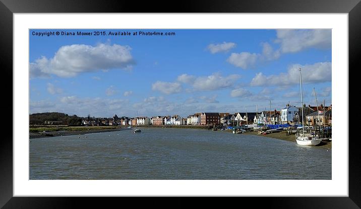 Wivenhoe Essex  Framed Mounted Print by Diana Mower