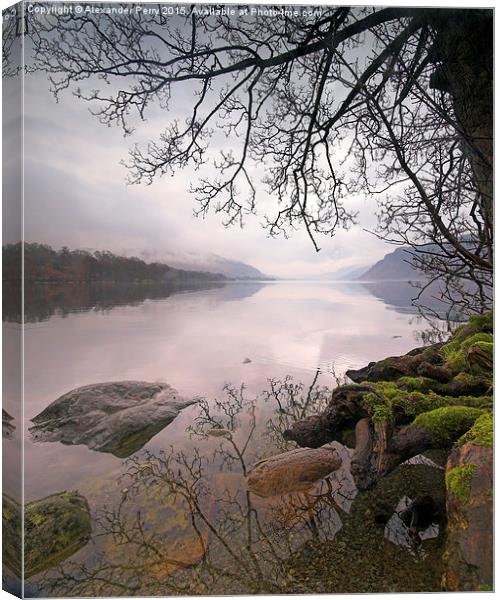  Rainy Day, Ullswater Canvas Print by Alexander Perry