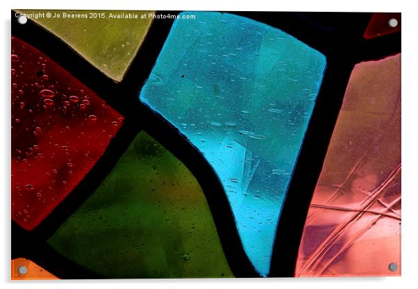 stained glass Acrylic by Jo Beerens