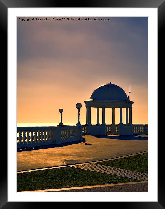  Sunset structure Framed Mounted Print by Sharon Lisa Clarke