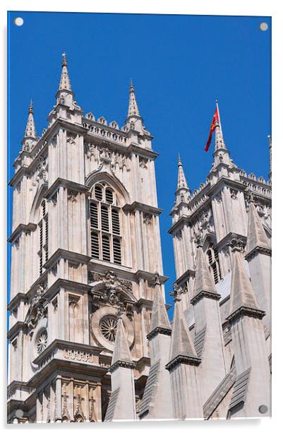  Westminster Abbey Acrylic by Simon Hackett