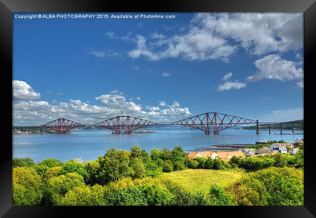  The Forth Bridge, South Queensferry, Scotland.  Framed Print by ALBA PHOTOGRAPHY