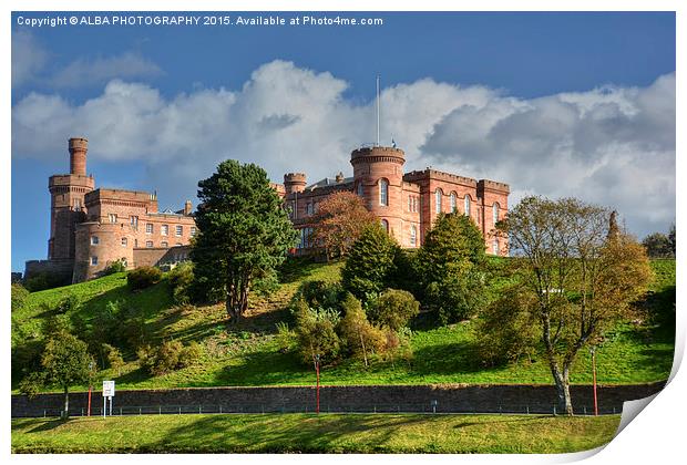  Inverness Castle, Scotland. Print by ALBA PHOTOGRAPHY