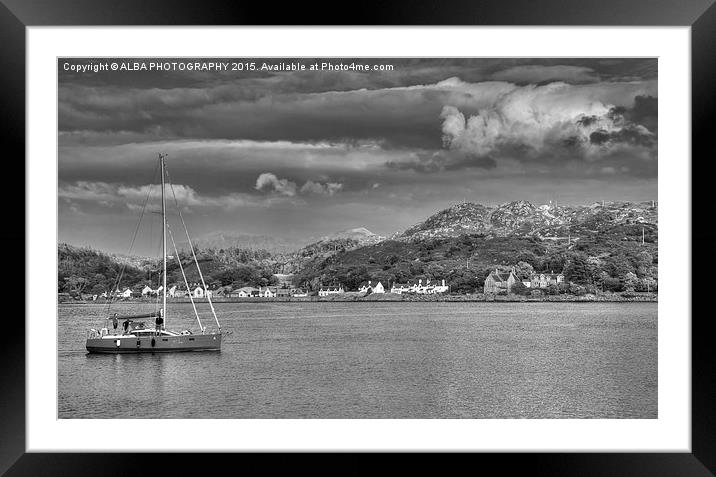 Lochinver Bay, Sutherland.  Framed Mounted Print by ALBA PHOTOGRAPHY