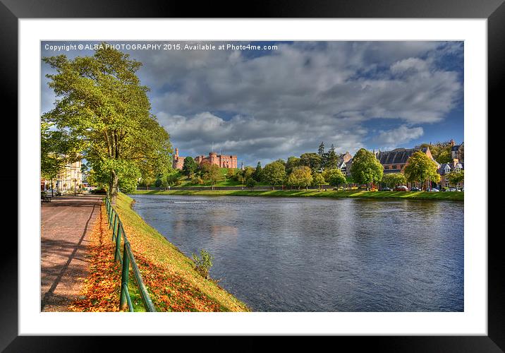  River Ness, Inverness, Scotland Framed Mounted Print by ALBA PHOTOGRAPHY