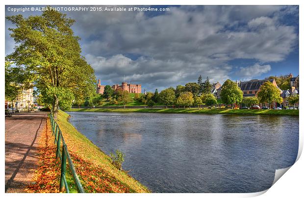  River Ness, Inverness, Scotland Print by ALBA PHOTOGRAPHY
