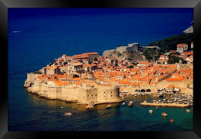  Dubrovnik Old Town Framed Print by Broadland Photography