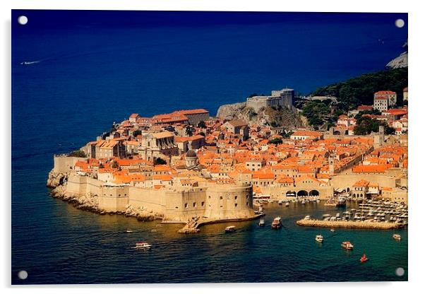  Dubrovnik Old Town Acrylic by Broadland Photography