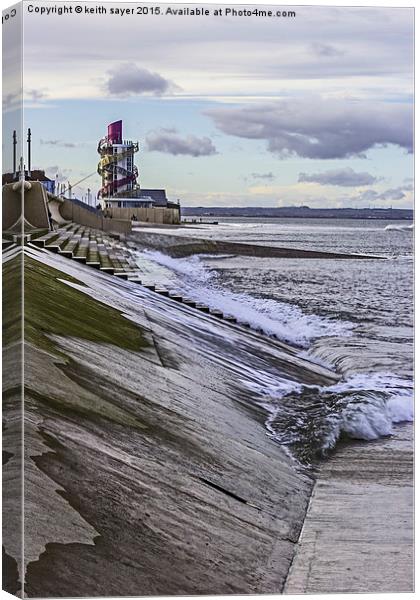  Redcar Sea Front Canvas Print by keith sayer